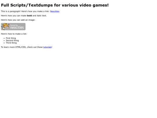 index screenshot