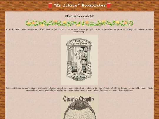 bookplates screenshot