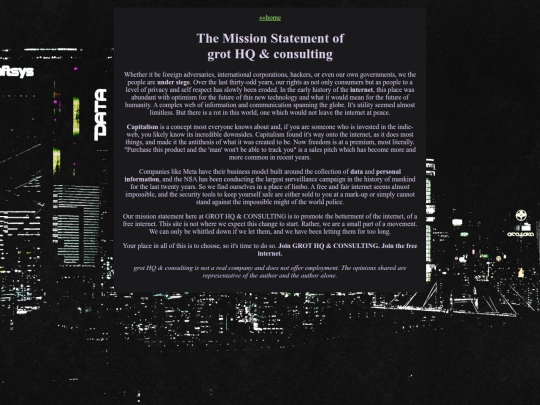 missionstatement screenshot