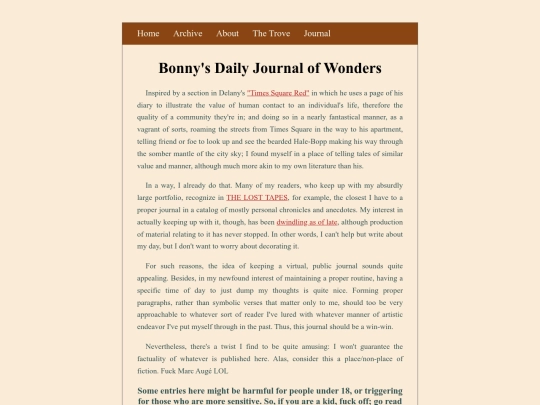 journal screenshot