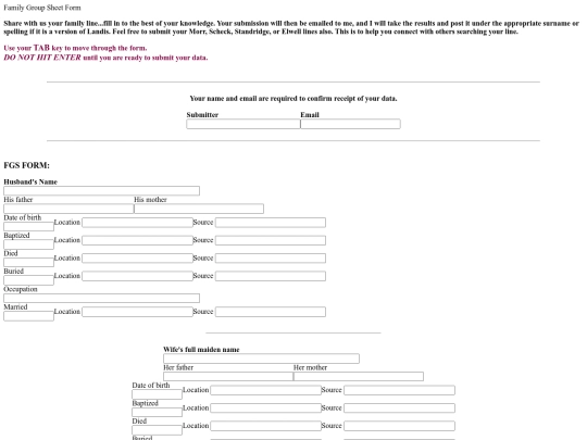 famlines/input screenshot