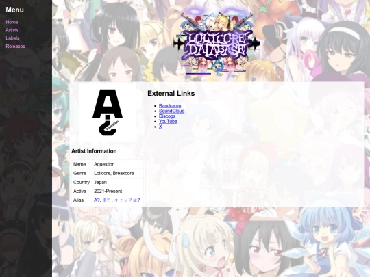 artist/Aquestion screenshot