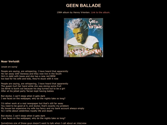 mediaportal/geenballadelyrics screenshot