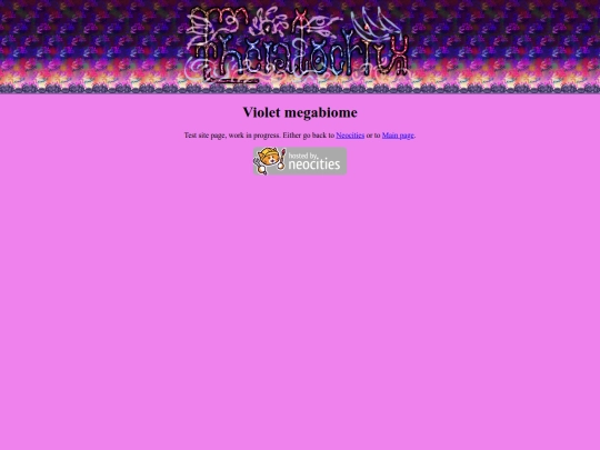 violet-megabiome-menu screenshot