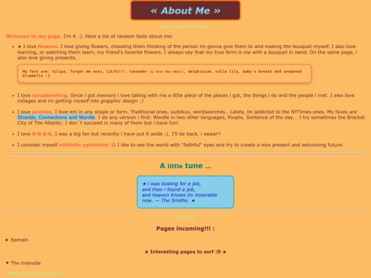 aboutme screenshot