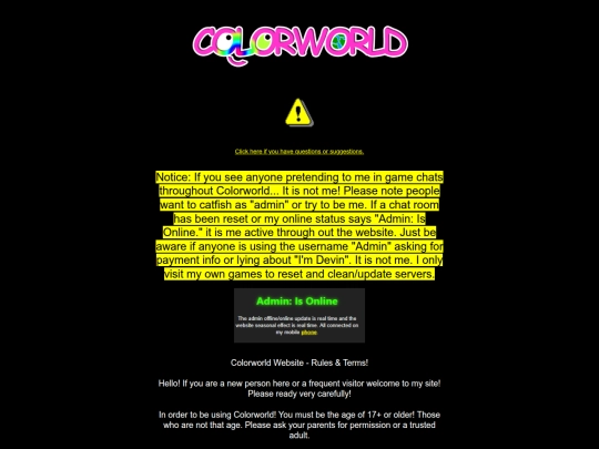 website-rules screenshot