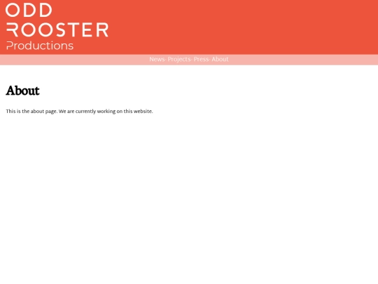 oddrooster/about screenshot