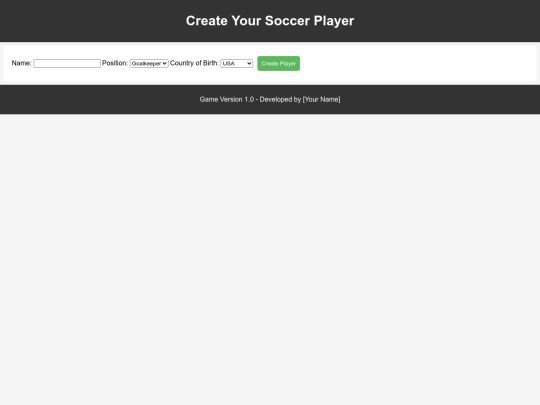 soccer_career/setup screenshot