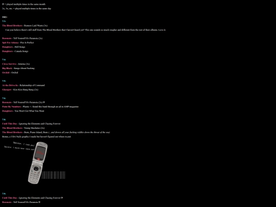 music/log/july26 screenshot
