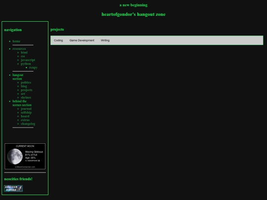 html/projects screenshot