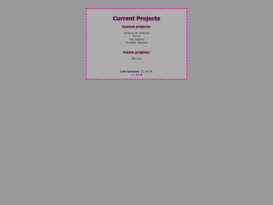 currentprojects screenshot