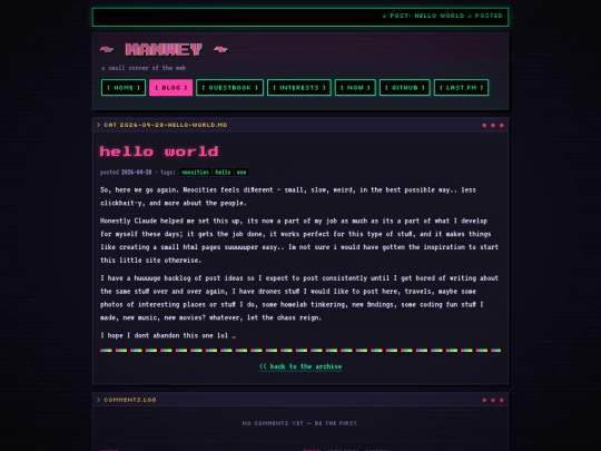 posts/hello-world screenshot