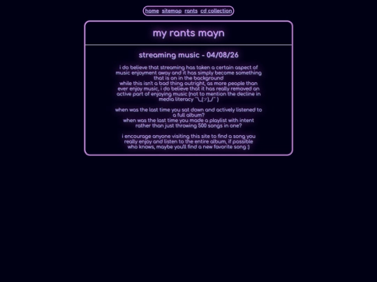 rant screenshot