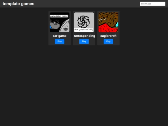 games screenshot