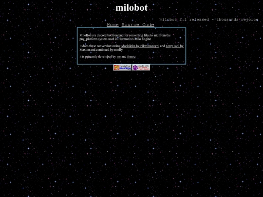 milobot screenshot
