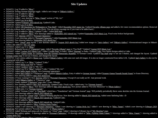 updates screenshot