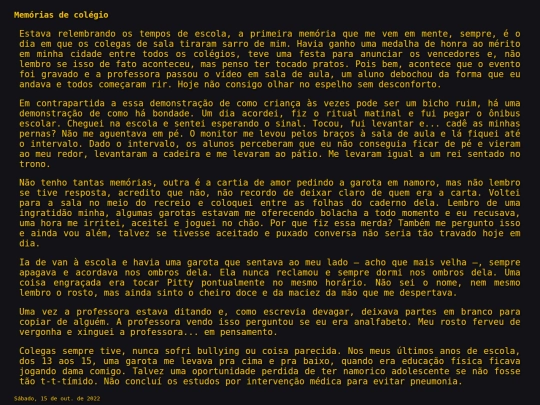 postagens/memorias screenshot