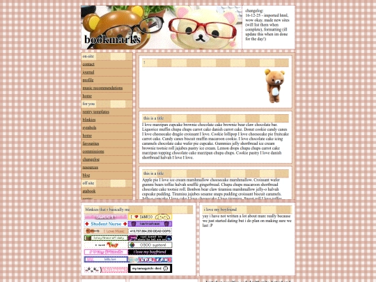 bookmarks screenshot