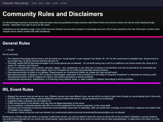 rules screenshot