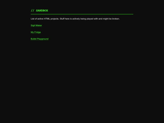 Sandbox/sandbox screenshot