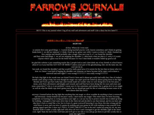 journal screenshot