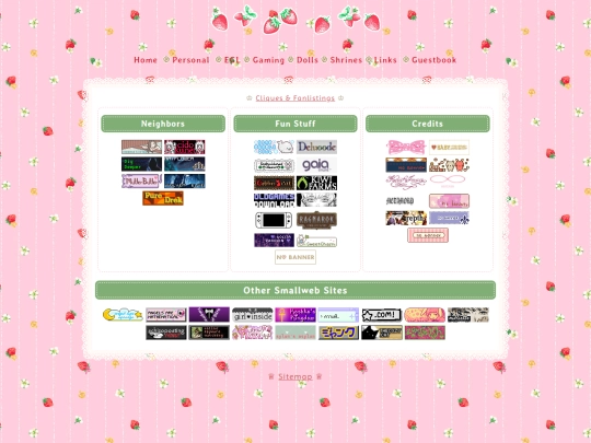 links screenshot