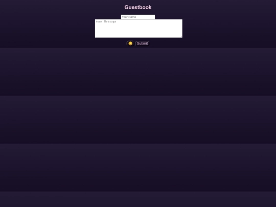guestbook screenshot