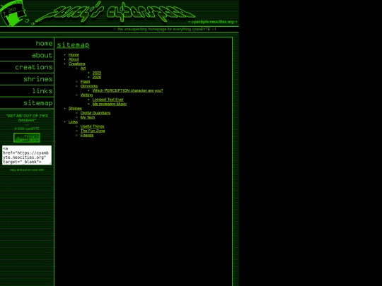sitemap screenshot