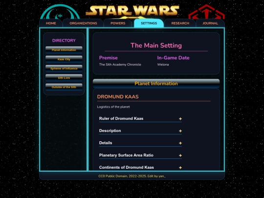 settings screenshot