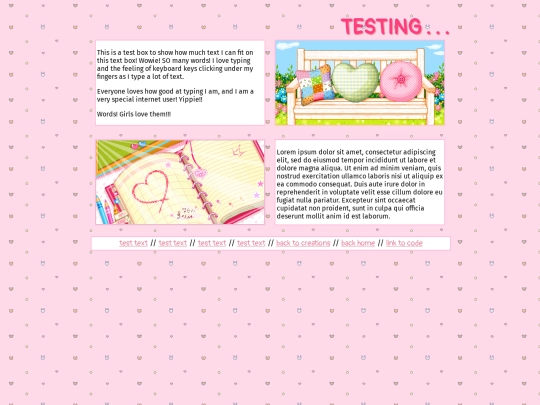 secrettestingpages/1 screenshot