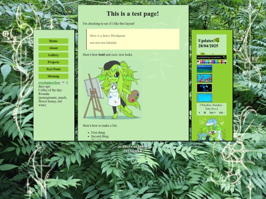 test screenshot