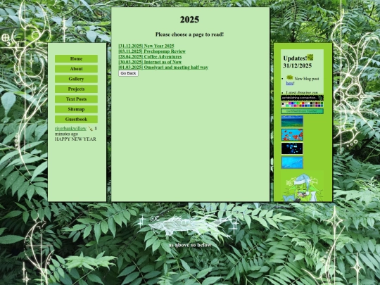 text posts/2025-index screenshot