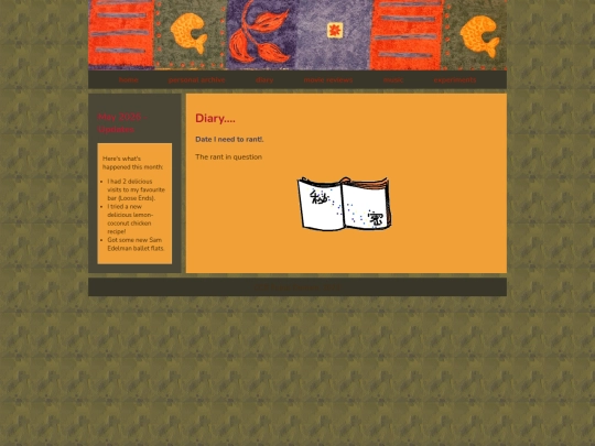 diary screenshot