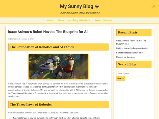 blog screenshot
