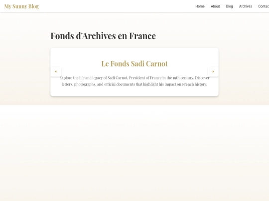 french-archives-test screenshot