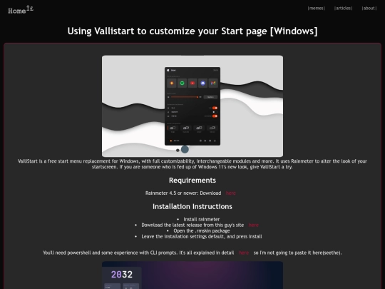 articles/vallistart screenshot