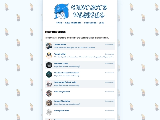 new_chatbots screenshot