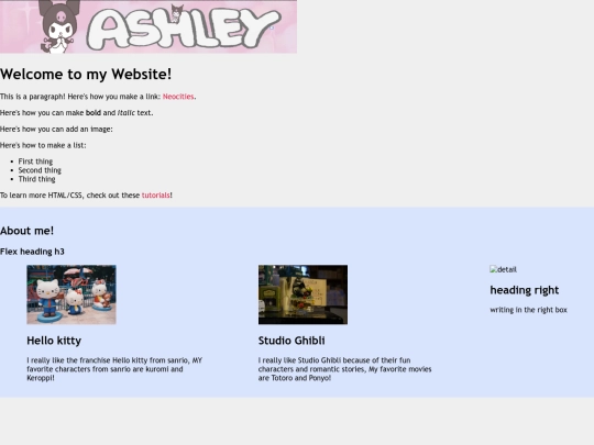 flex box screenshot