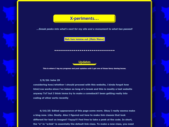 xperiments screenshot
