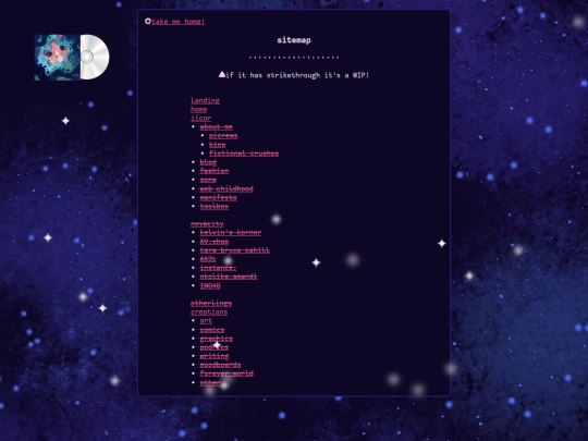 sitemap screenshot