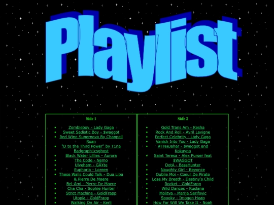 playlist screenshot