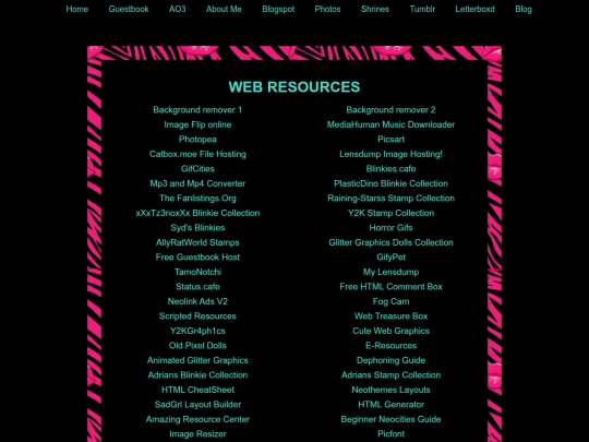 resources screenshot