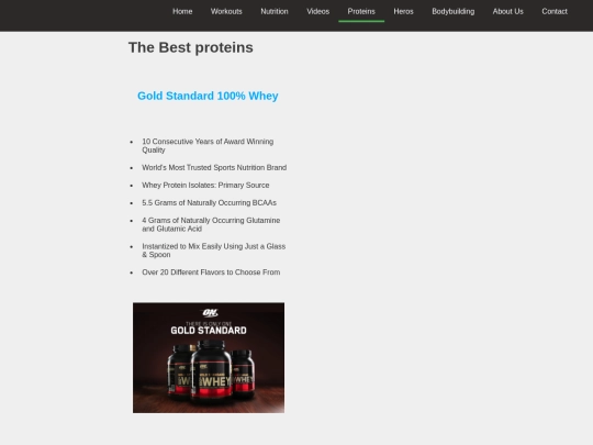 Proteins screenshot