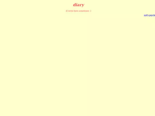 diary screenshot