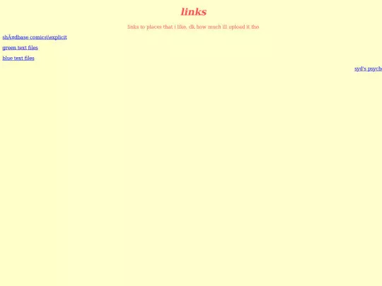 links screenshot