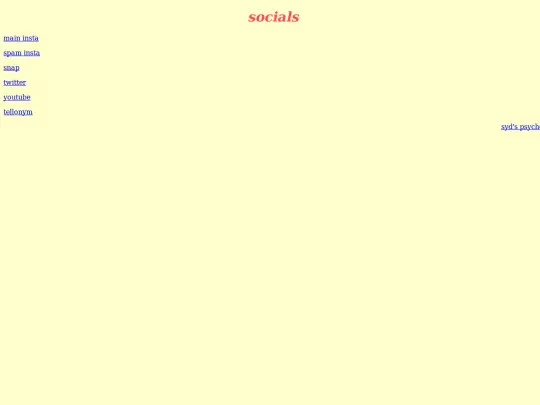 socials screenshot