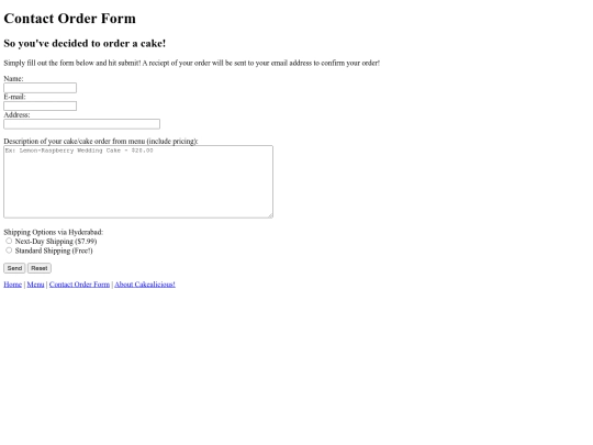contactorderform screenshot