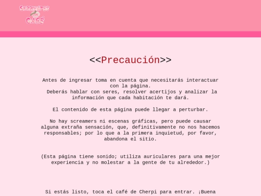 Menú screenshot