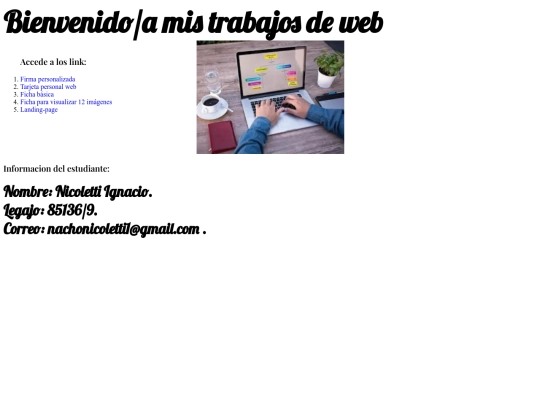 index screenshot