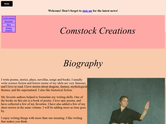 Biography screenshot